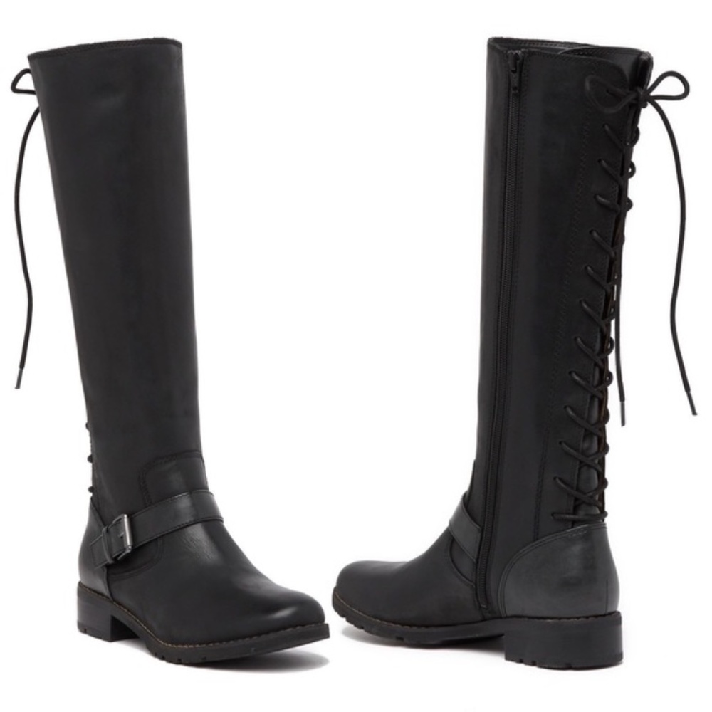 Sofft Kristie Leather Lace Up Tall Boot